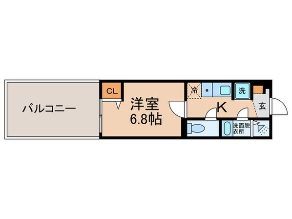 ＦＡＢＲＩＣ大森町の物件間取画像